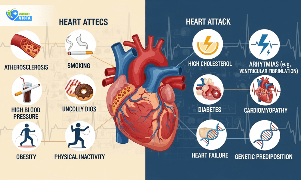 Causes and Risk Factors of Heart Attack and Cardiac Arrest